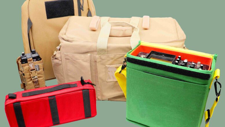 assorted padded carrying cases