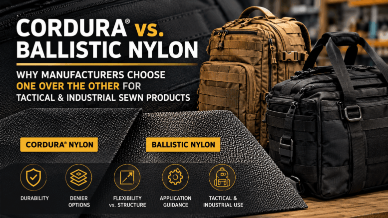 a comparison chart of cordura and ballistic nylon