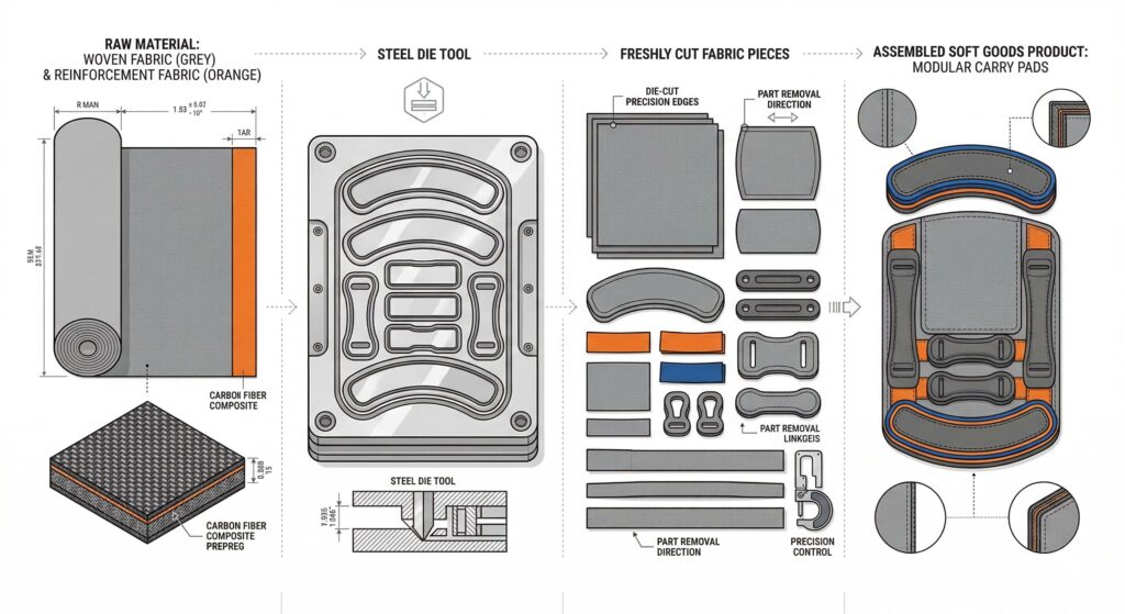 Die cutting workflow.