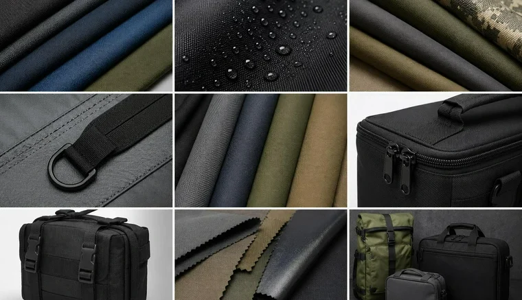 Industrial fabrics and sewn product materials used for equipment cases, tactical bags, and protective covers.