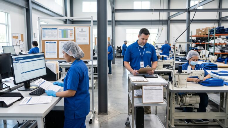 A clean medical soft-goods manufacturing facility.