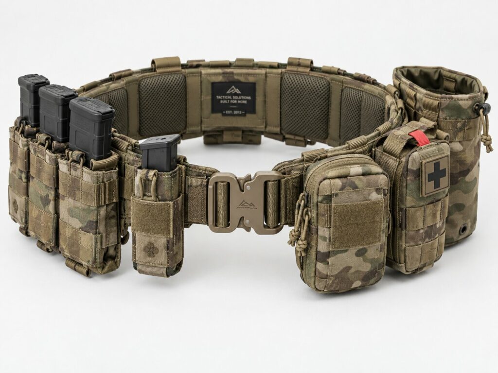 load-bearing belt with pouches