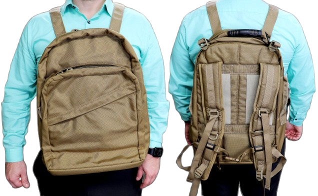 blue vest with reflective strips