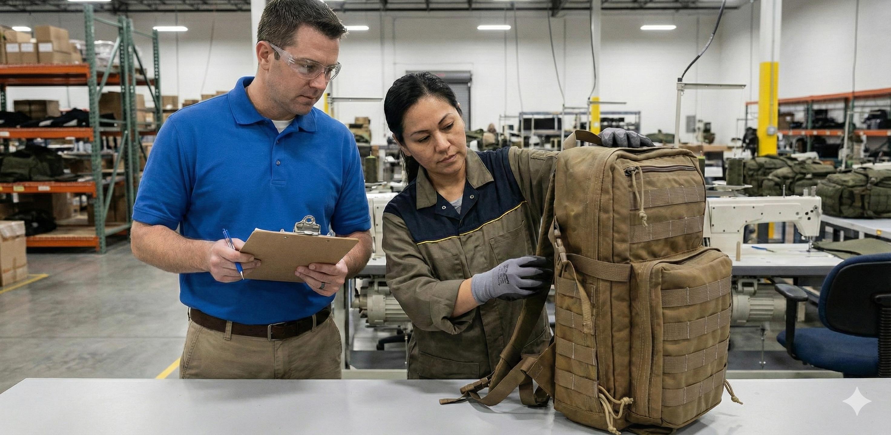 Quality inspection of tactical vest